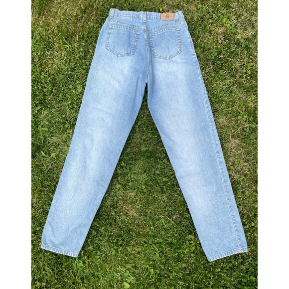 Eddie Bauer Loose Fit Button Fly Jeans Womens 12T Light Wash High Rise  90s - Picture 2 of 7